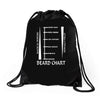 beard length chart Drawstring Bags
