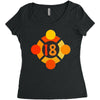 orange 18 Women's Triblend Scoop T-shirt