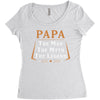 papa the man the myth the legend Women's Triblend Scoop T-shirt