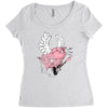 hell yeah piggy Women's Triblend Scoop T-shirt