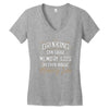 drinking can cause memory loss Women's V-Neck T-Shirt