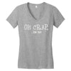 oh crap i'm 50 Women's V-Neck T-Shirt