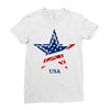 usa star Ladies Fitted T-Shirt