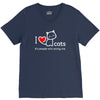 i love cats it's people who annoy me V-Neck Tee