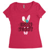 sister bunny Women's Triblend Scoop T-shirt
