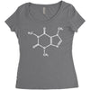 Caffeine Molecule Women's Triblend Scoop T-shirt