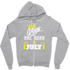 Kings Are Born In July Zipper Hoodie