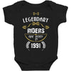 legendary riders are born in 1991 Baby Bodysuit