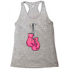 boxing gloves breast cancer Racerback Tank