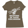 weapons of mass percussion Ladies Fitted T-Shirt