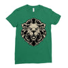 lion head Ladies Fitted T-Shirt