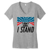 I Don't Kneel Women's V-Neck T-Shirt