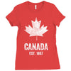 Canada Est 1867 Ladies Fitted T-Shirt