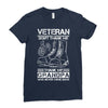 Veteran Don't Thank Me Thank My Grandpa Who Never Came Back Ladies Fitted T-Shirt