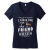 true friend (boxer) Women's V-Neck T-Shirt