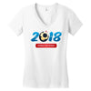 world cup russia 2018 Women's V-Neck T-Shirt