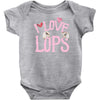 i love lops lots Baby Bodysuit