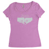 nbc psych fist bump Women's Triblend Scoop T-shirt