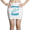 science worship funny geek atheist anti religion Mini Skirts