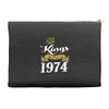 kings are born in 1974 Accessory Pouches