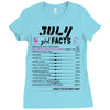July Girl Facts Leo Ladies Fitted T-Shirt