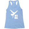 80's rule break dancer Racerback Tank