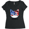 4th of July Women's Triblend Scoop T-shirt