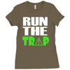 run the trap Ladies Fitted T-Shirt