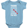 think outside the box Baby Bodysuit