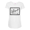 trust or die Maternity Scoop Neck T-shirt