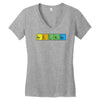 bazinga periodic table funny funny birthday present gift Women's V-Neck T-Shirt