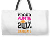 Class of 2017 Proud Auntie Graduation Weekender Totes
