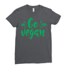 go vegan Ladies Fitted T-Shirt