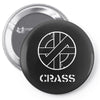 crass anarcho punk rock Pin-back button