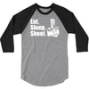 v6 eat sleep shoot 3/4 Sleeve Shirt