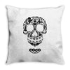 loco coco skul Throw Pillow