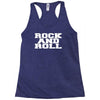 rock and roll funny Racerback Tank