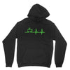 morning coffee heatbeat ekg Unisex Hoodie