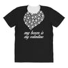my boxer is my valentine All Over Women's T-shirt