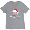 bah hum pug scrooge grinch christmas V-Neck Tee