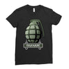 hand grenade military army Ladies Fitted T-Shirt