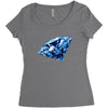 diamond blu Women's Triblend Scoop T-shirt
