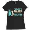 Women's March New York Ladies Fitted T-Shirt