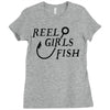 reel girls fish Ladies Fitted T-Shirt