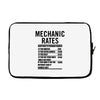 mechanic labour rates Laptop sleeve