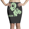 alien believe space sci fi ufo nerd Pencil Skirts
