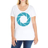 camera shutter Ladies Curvy T-Shirt
