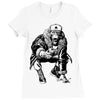 comunist monkey Ladies Fitted T-Shirt