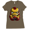 iron man stormtrooper mashup 1 Ladies Fitted T-Shirt