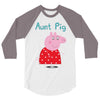 peppa pig aunt pig 3/4 Sleeve Shirt